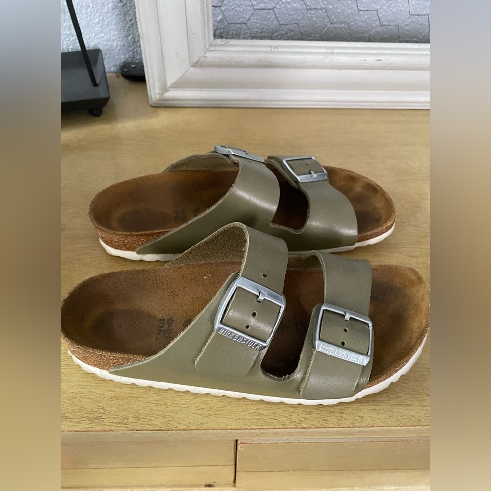 Birkenstock Arizona Soft Footbed Nubuck Leather Size 39